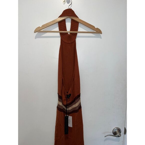 NWTHouse of Harlow 1960 REVOLVE Naomh Crochet Mix MaxiDress in Rust  S Small Wom - Picture 8 of 14